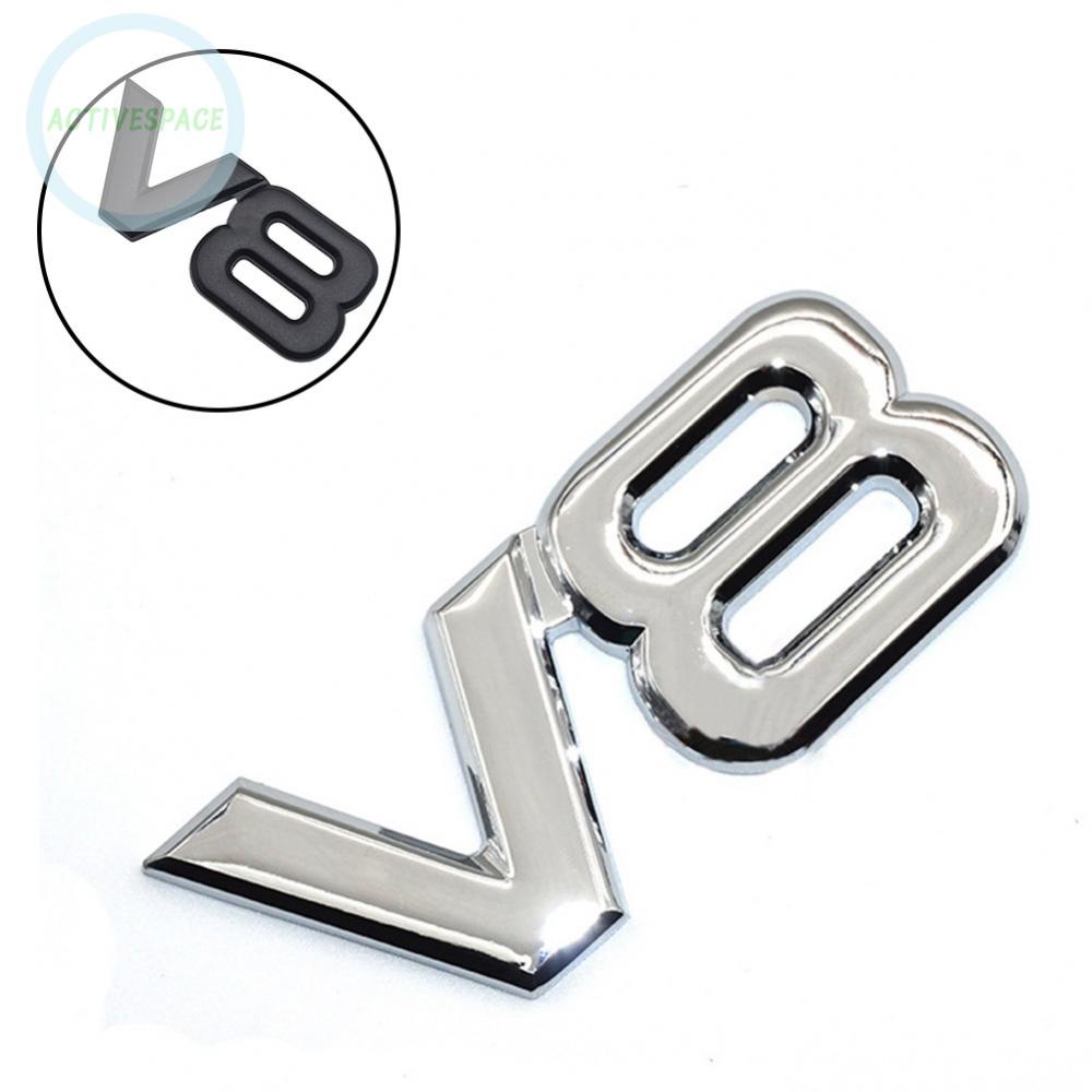 3D Car Stickers Body Side Stickers Chrome Emblem Badge Sticker Metal Silver