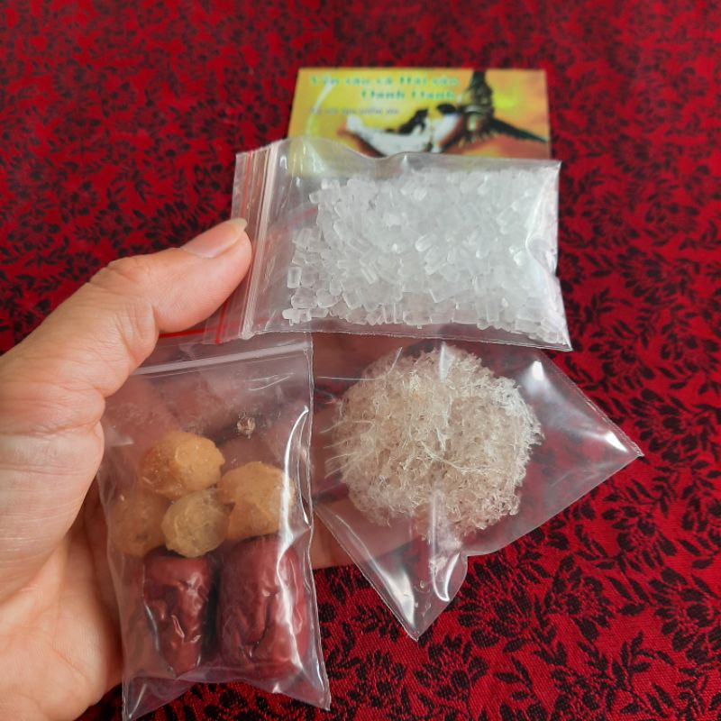 set yến chia sẵn tiện lợi tặng táo đỏ đường phèn