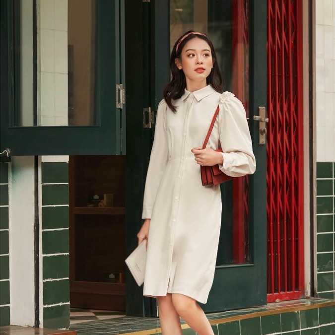 [MÉO SHOP] Váy Sơ Mi Dài Tay Hind | BigBuy360 - bigbuy360.vn