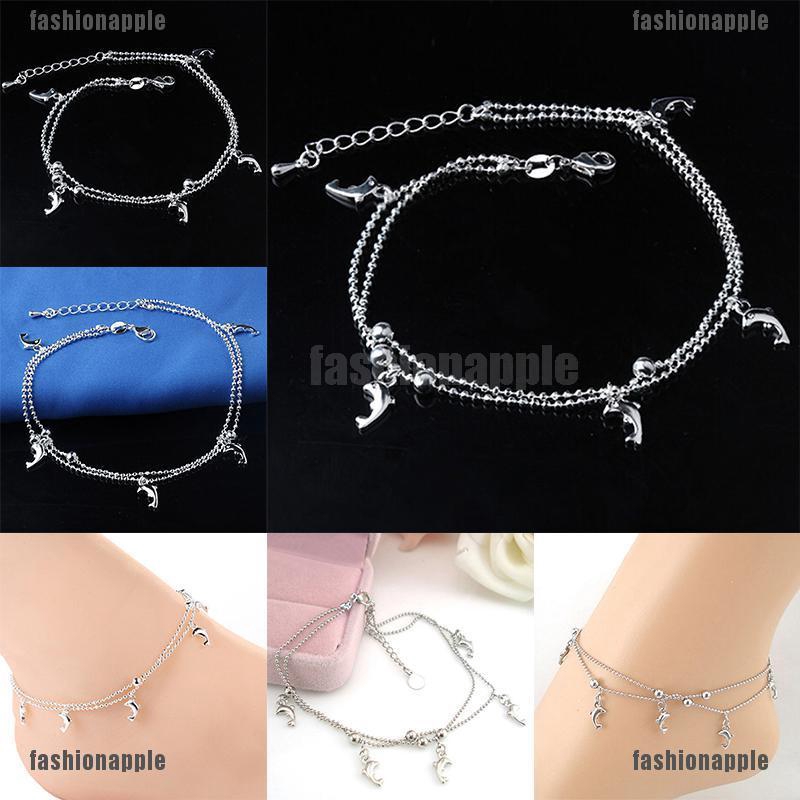 Vòng đeo chân hình cá heo xinh xắn