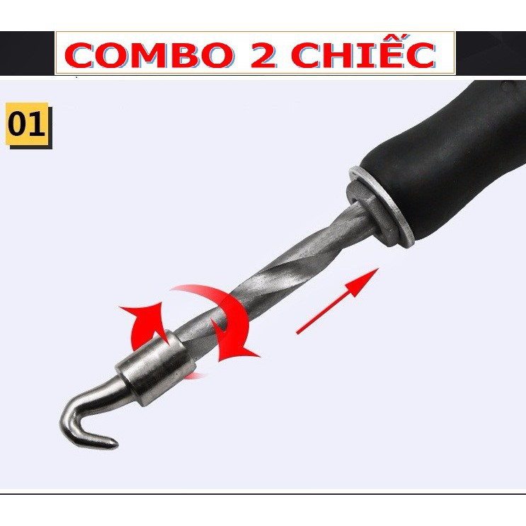 Combo 2 Móc xoay buộc thép Móc buộc sắt, Móc buộc thép, móc xoay buộc thép loại 1