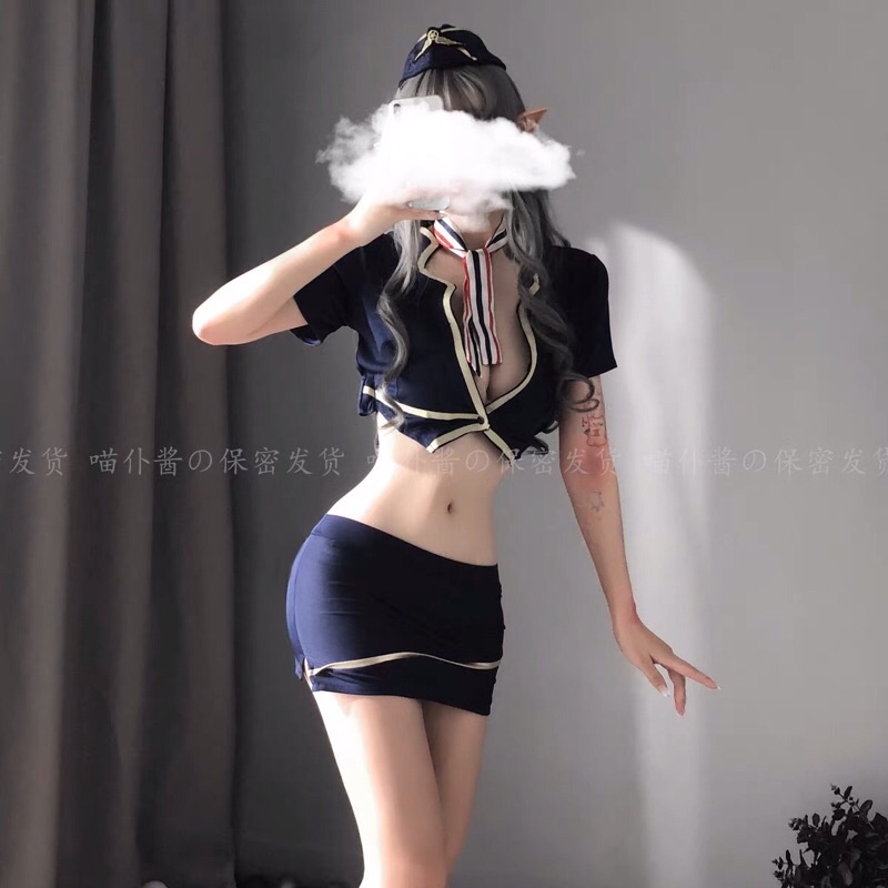 Set đồ cosplay nữ cơ trưởng /tiếp viên sexy CICI BONITA HCM CP30- ship hoả tốc HCM
