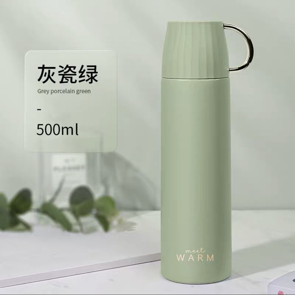 Thermos Bình Nước Giữ Nhiệt Cỡ Lớn Họa Tiết Dễ Thương Cho Bé Gái