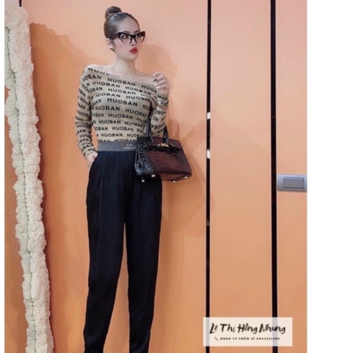 Quần baggy nữ nhăn tăm sóng mẫu mới hot có big size, Quần baggy dài nữ cạp chun ôm eo thon dáng