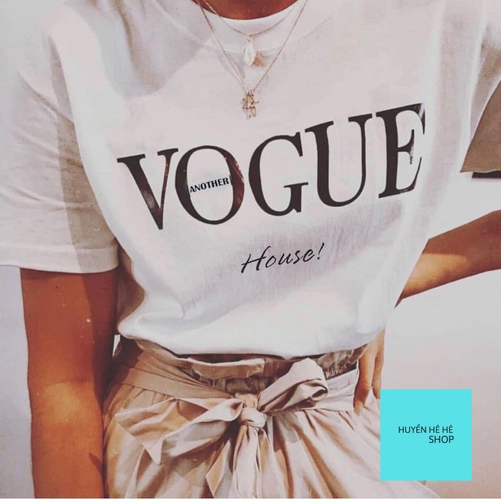 Áo thun tay lỡ VOUGUE, áo phông Unisex nam nữ chất Cotton ovesize form rộng KIM01 | BigBuy360 - bigbuy360.vn