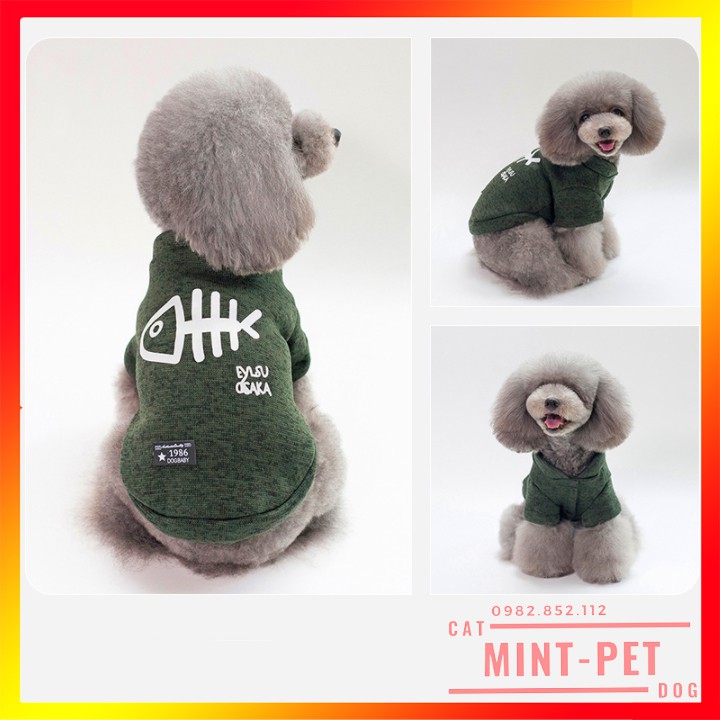 Áo Mùa Đông Thời Trang Cho Thú Cưng Chó Mèo - Chất Len Hàng Đẹp #MintPet