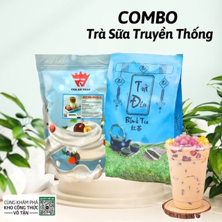 COMBO Trà Sữa Truyền Thống (Trà Đen + Bột Sữa) Pha 125 Ly