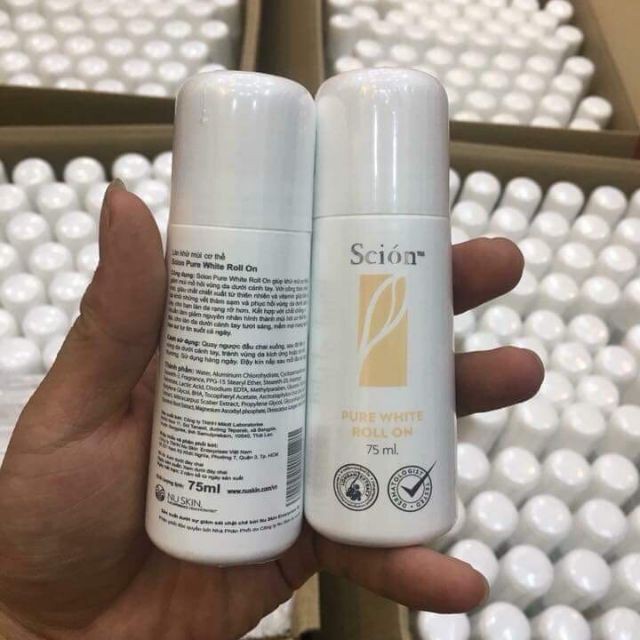 Lăn Khử Mùi Scion Nuskin 75ml bảo vệ vùng da dưới cánh tay khỏi những vết thâm sạm phục hồi vùng da bị hư tổn