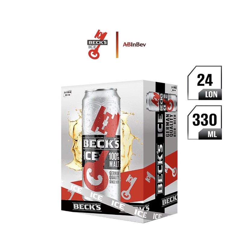 Bia Beck's ice 24 lon - 330ml