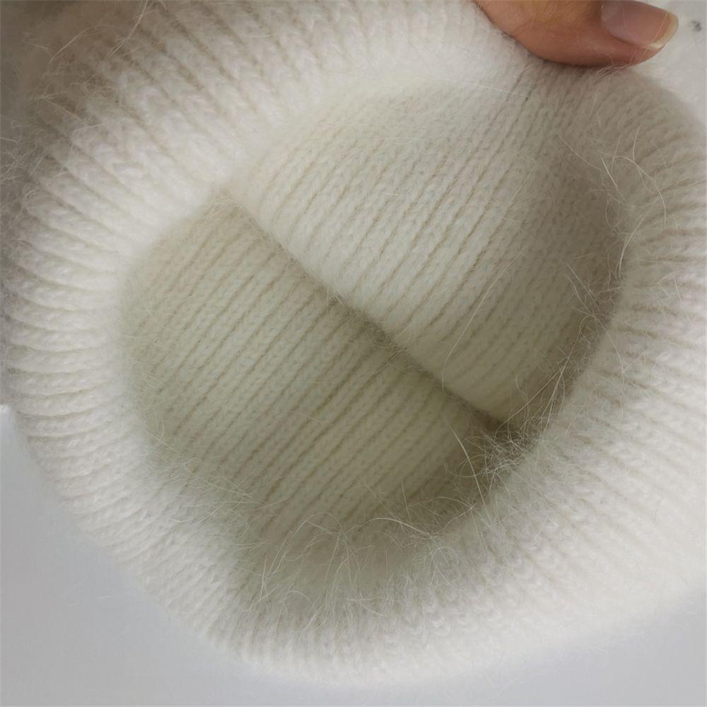 Mũ Beanie Dệt Kim Mềm Mại Thời Trang Mùa Đông Cho Nữ