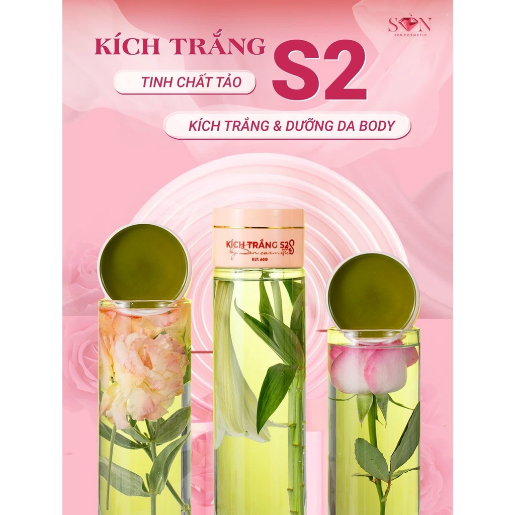 [SET 3 HỘP] KEM KÍCH TRẮNG BODY TAM SẮC S2 S.O.N CHÍNH HÃNG