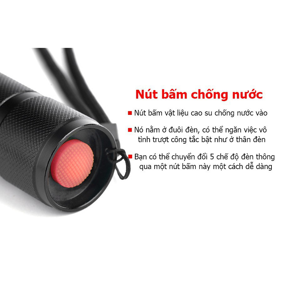 Đèn pin siêu sáng chống nước Police Nhật Bản