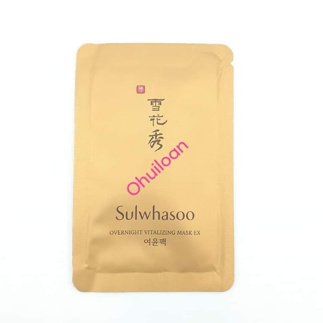 [ MỚI ] Gói Mặt nạ ngủ trắng da Sulwhasoo Overnight Vitalizing Mask 3ml