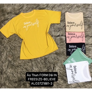 Áo thun nữ form Dài Freesize in hình và chữ tuyệt đẹp chất lượng tốt
