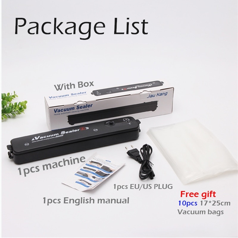 [Hàng Cao Cấp] Máy Hút Chân Không Thực Phẩm Vacuum Sealer Máy Hàn Miêng Túi Mini Dùng Cho Gia Đình Tặng 10 Túi Hút