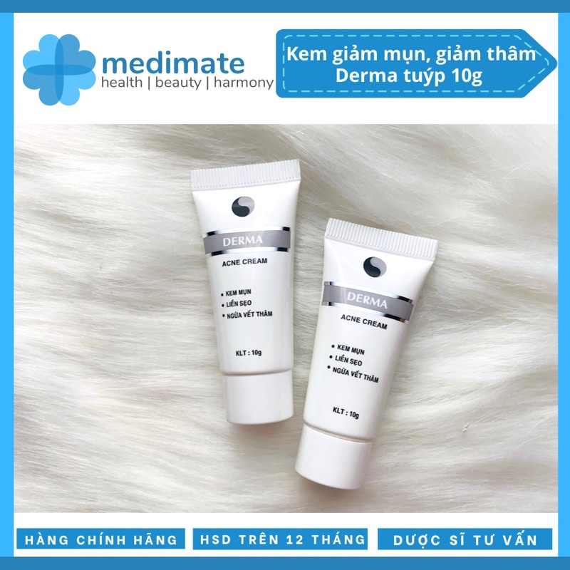 Kem Derma giảm mụn, mờ thâm, mờ sẹo (tuýp 10g)