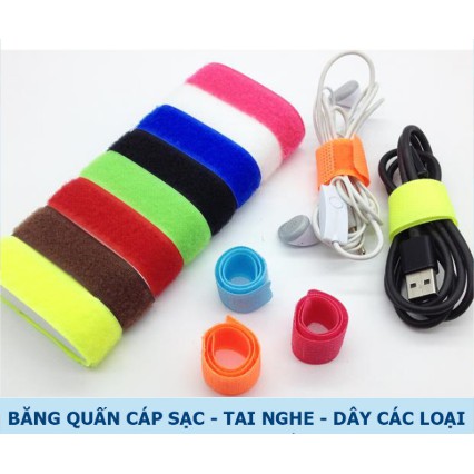BĂNG QUẤN CÁP SẠC, TAI NGHE, DÂY CÁC LOẠI