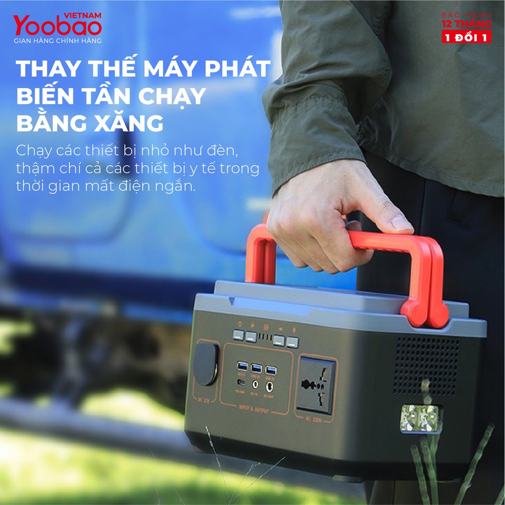 Trạm sạc dự phòng 90000mAh Yoobao EN300 Sạc nhanh PD60W 220V/300W - Hàng chính hãng - Bảo hành 12 tháng 1 đổi 1