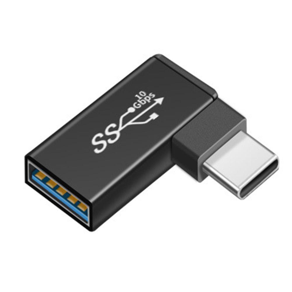 Đầu Chuyển Đổi USB 3.0 Sang Type C OTG 10Gbps 90 Độ 10Gbps Bằng Nhôm