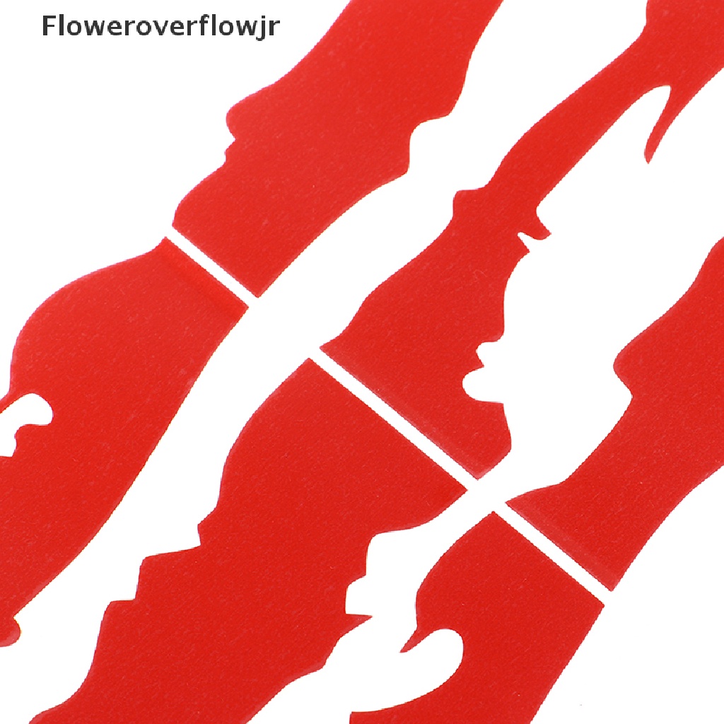 Miếng dán trang trí đèn pha xe hơi phản quang chống trầy hình dấu cào quái vật