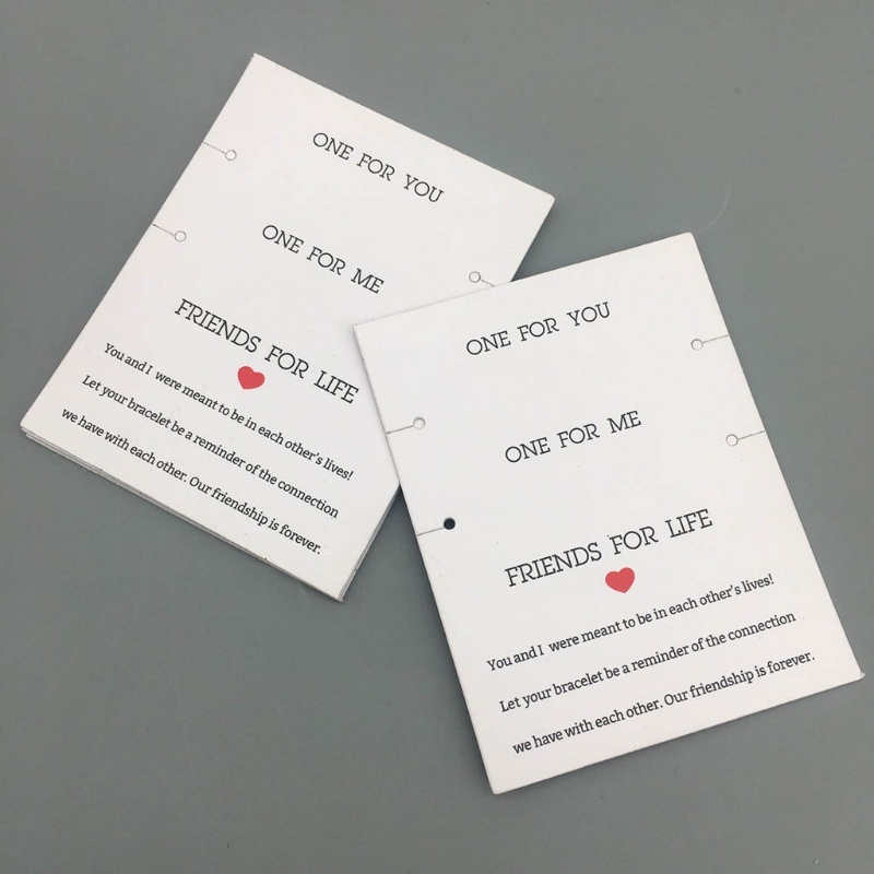 Set 100 Tấm Thẻ Trưng Bày Trang Sức In Chữ Thank You Độc Đáo