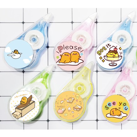 Bút xoá băng trứng lười BBI30 gudetama in hình cute dễ thương