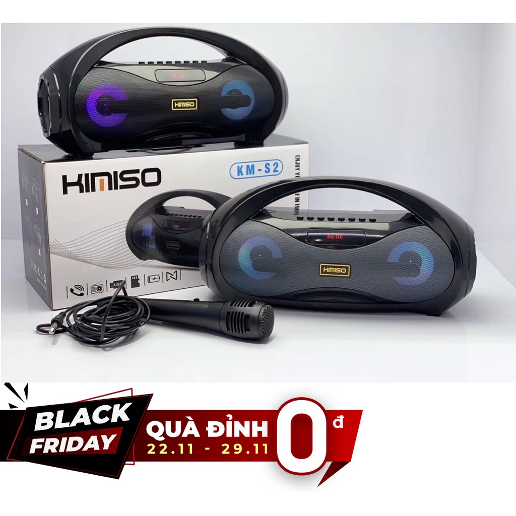 [Mã SKAMSALE03 giảm 10% đơn 200k] LOA HÁT KARAOKE XÁCH TAY MINI KM-S2 TẶNG KÈM MICRO CÓ DÂY