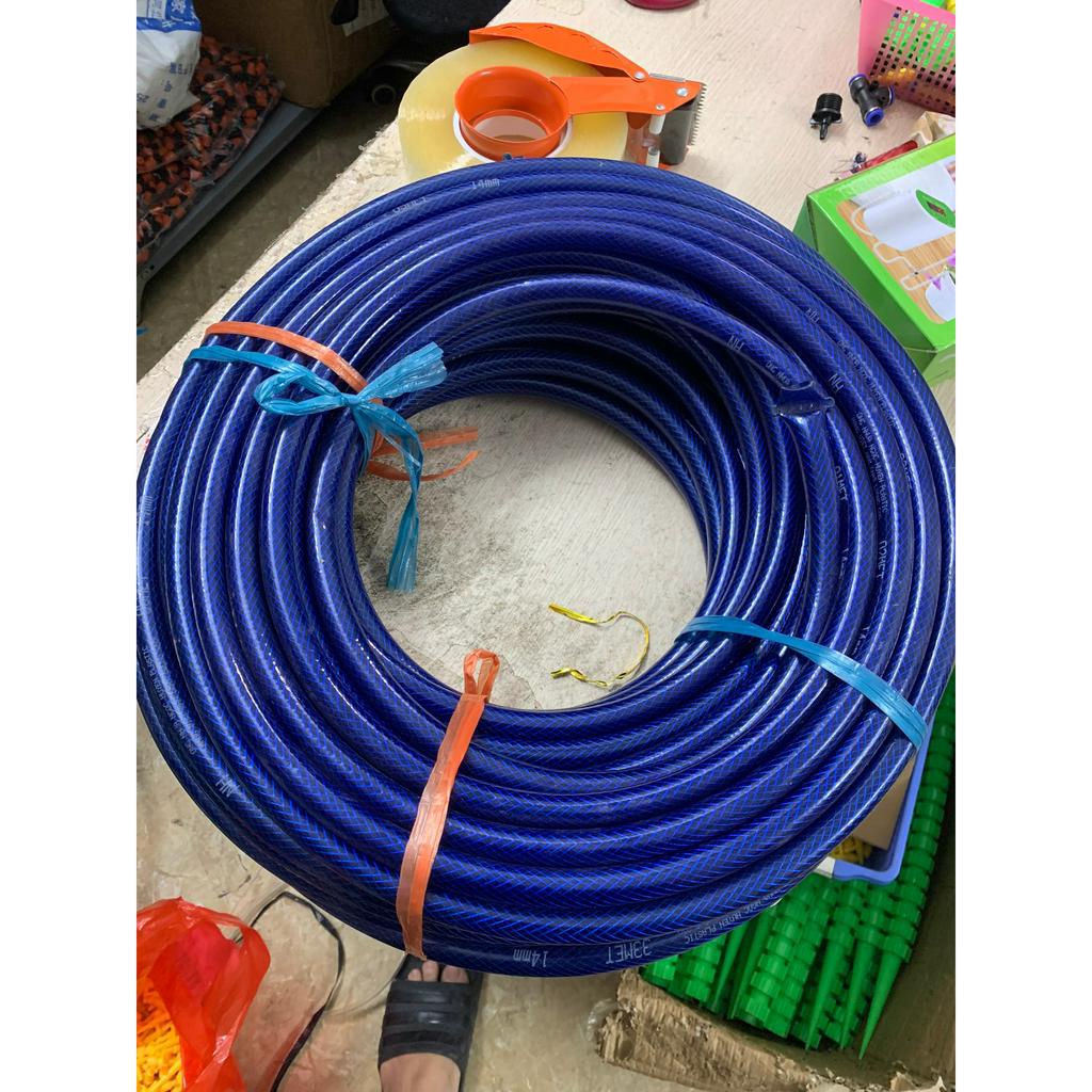 Ống nước nhựa dẻo màu xanh phi 14,dây rửa xe, rửa sân, tưới cây