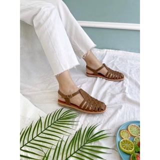 Giày sandal rọ chất da bò