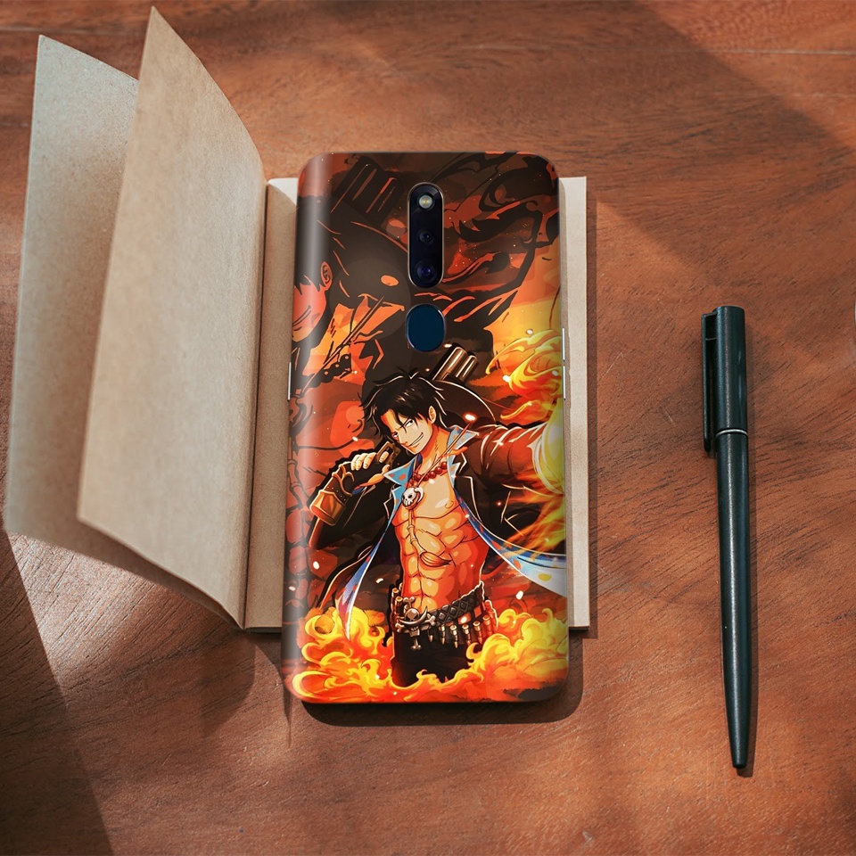 Miếng Dán Skin Điện Thoại In Hình Portgas D Ace One Piece Cho Iphone 7/ 8/ X/ XS/ 11/ 11 Pro Max Và Các Dòng Máy Android