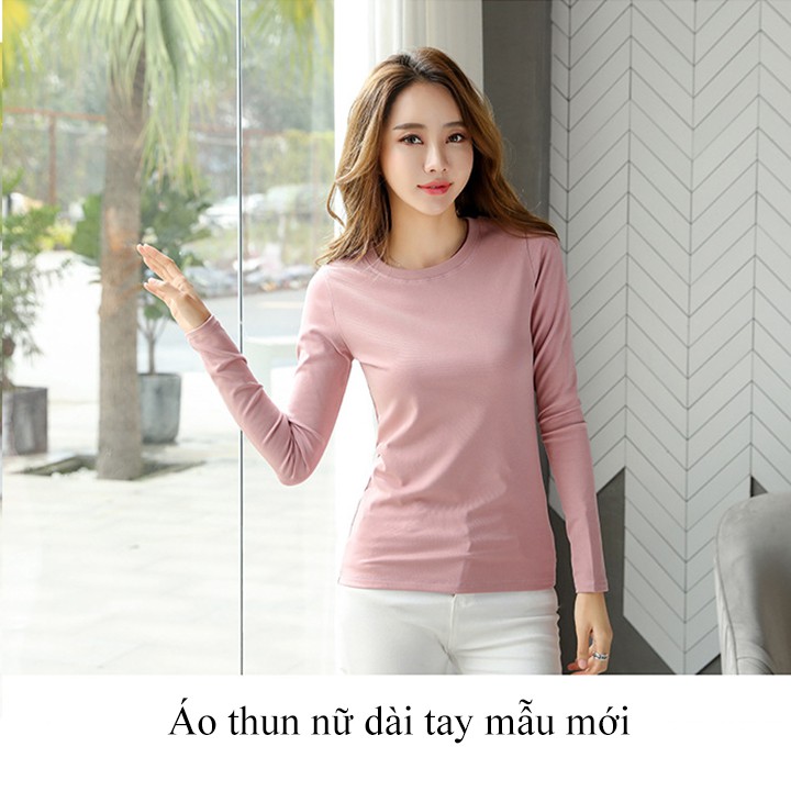 Áo thun nữ dài tay, áo thu đông