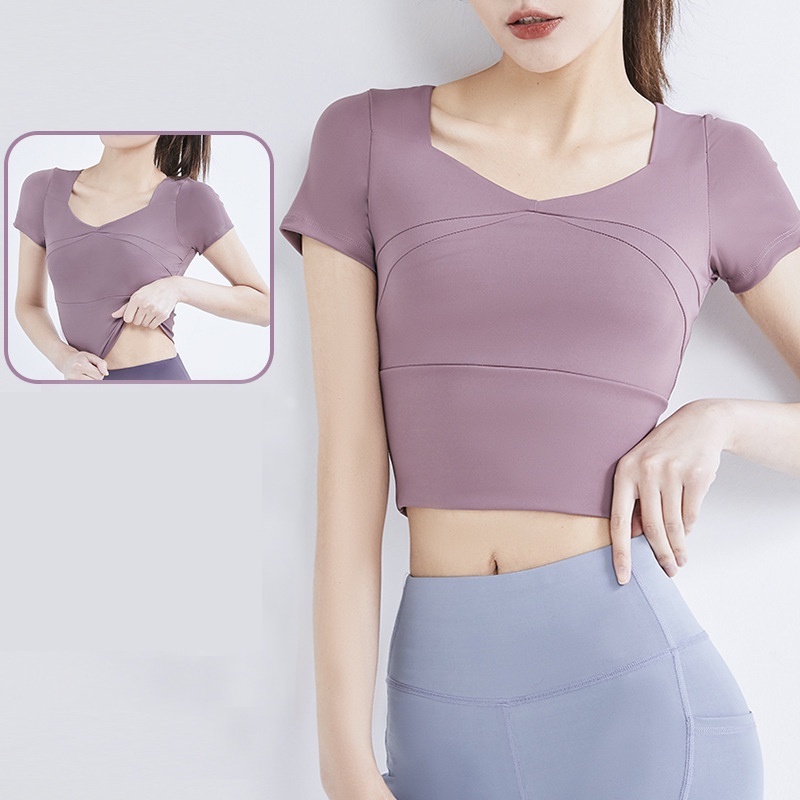 Áo Thun Thể Thao Ngắn Tay Thoáng Khí Nhanh Khô 3 Ngày Cho Nữ