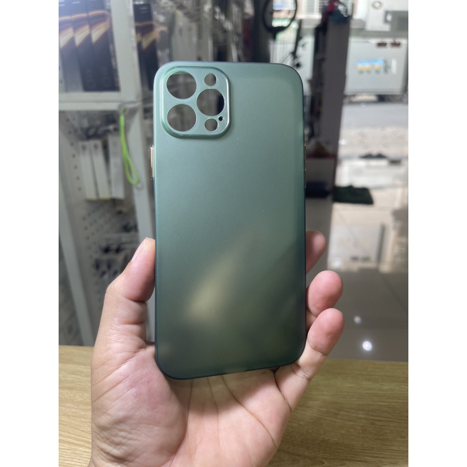 Ốp lưng iPhone 12/ 12 Pro/ 12 Pro Max nhám siêu mỏng, chống ố và bảo vệ camera