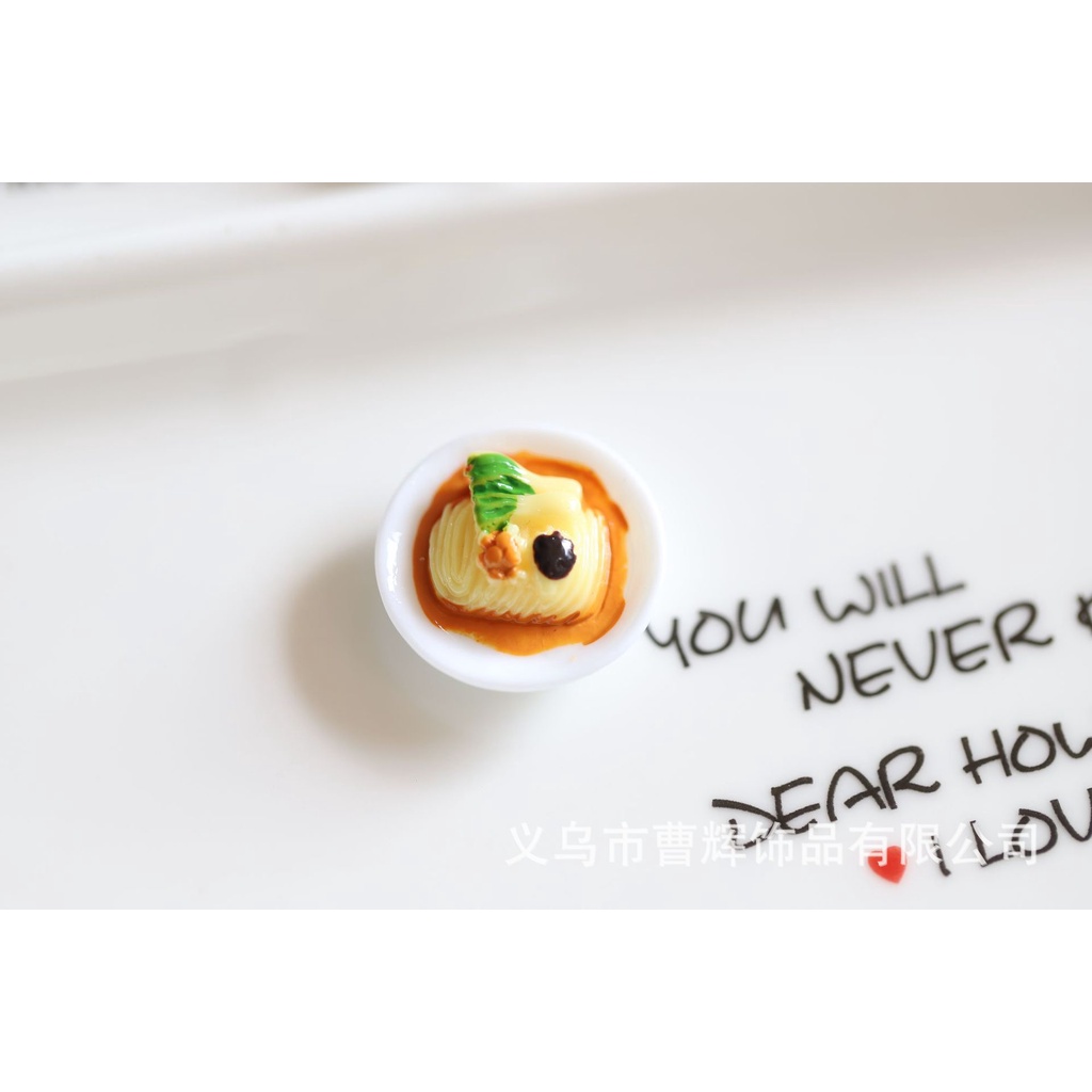 Charm đồ ăn, mô hình các món ăn sáng, phụ kiện trang trí tiểu cảnh, nhà búp bê, làm đồ handmade, DIY