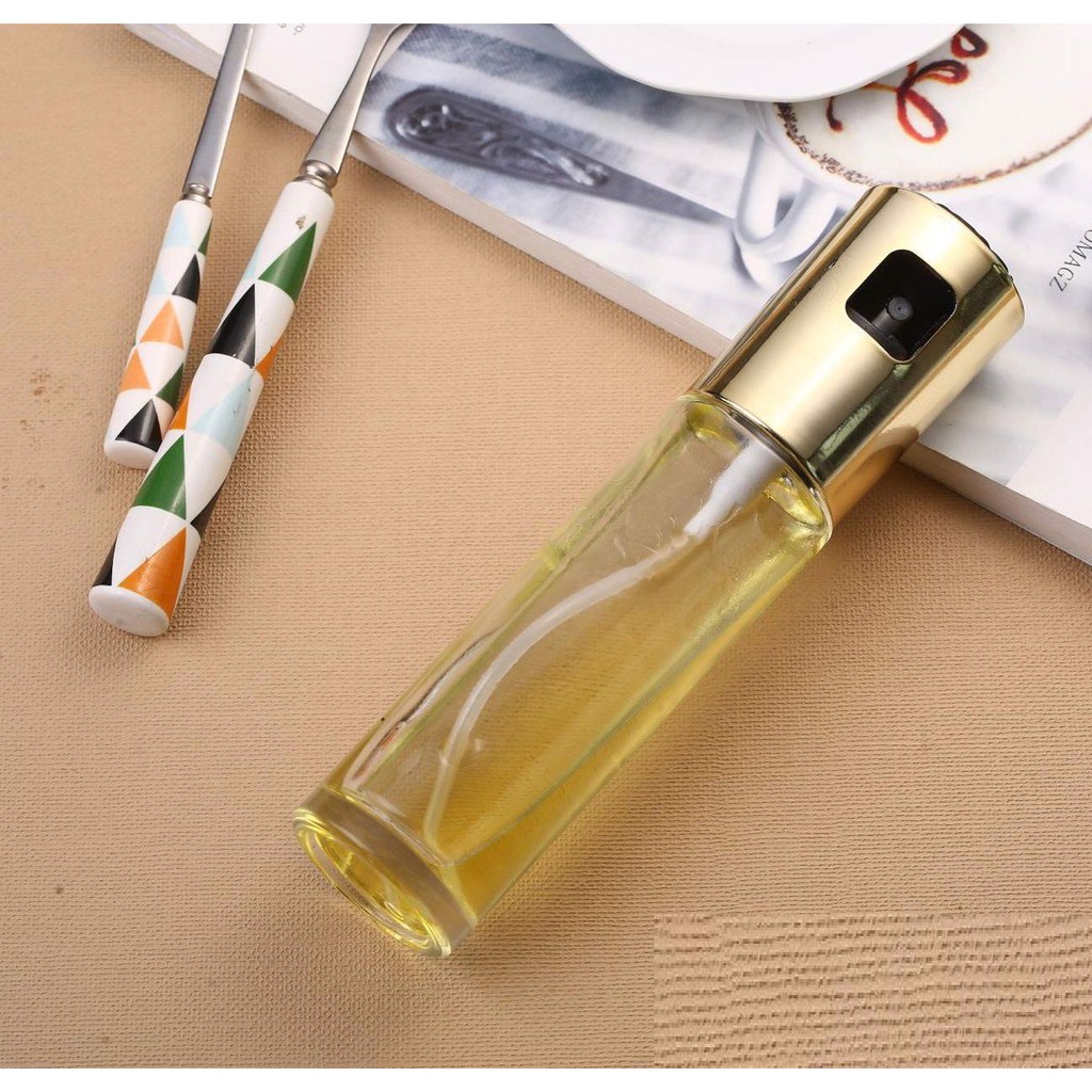 Chai Xịt Dầu ăn Thủy Tinh Bình Xịt Dầu ăn Phun Sương Dùng Cho Nồi Chiên không dầu Salad Nướng