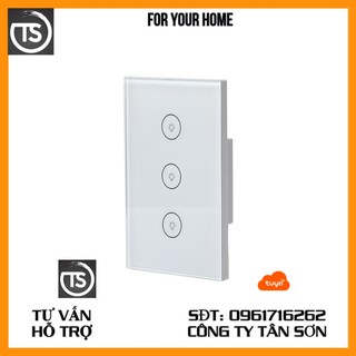 Công Tắc Wifi Cảm Ứng TUYA TC-US-4CH (4 nút) - Điều khiển bằng giọng nói (tiếng Việt)