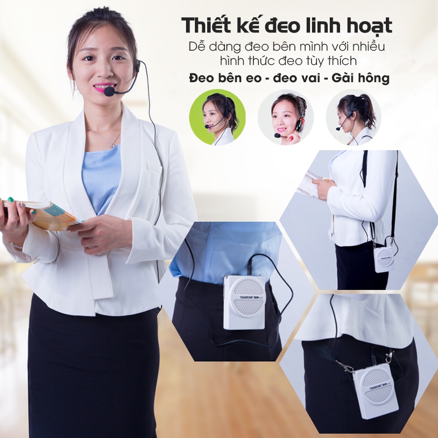 Máy trợ giảng TAKSTAR E126 sử dụng liên tục trong 10h, gọn nhẹ, loa trợ giảng chính hãng [BẢO HÀNH 1 NĂM]