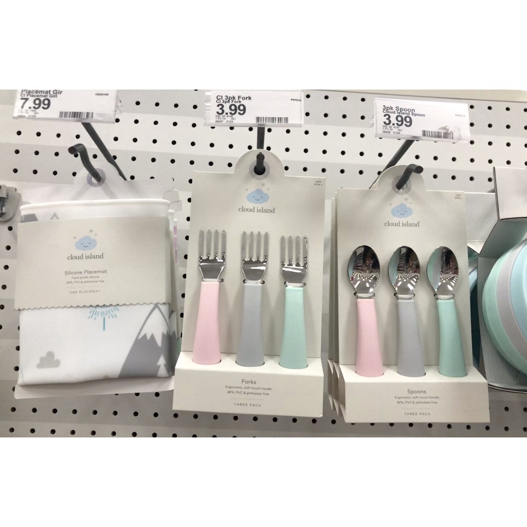 Thìa tập ăn silicon hình gấu Cloud Island