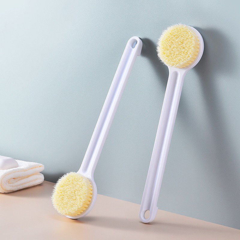 Gậy Tắm Chà Lưng Muji Nhật Bản Có Kèm Hộp Đựng, Cây Bông Tắm Bàn Chải Chà Lưng Có Tay Cầm Tiện Lợi { H }
