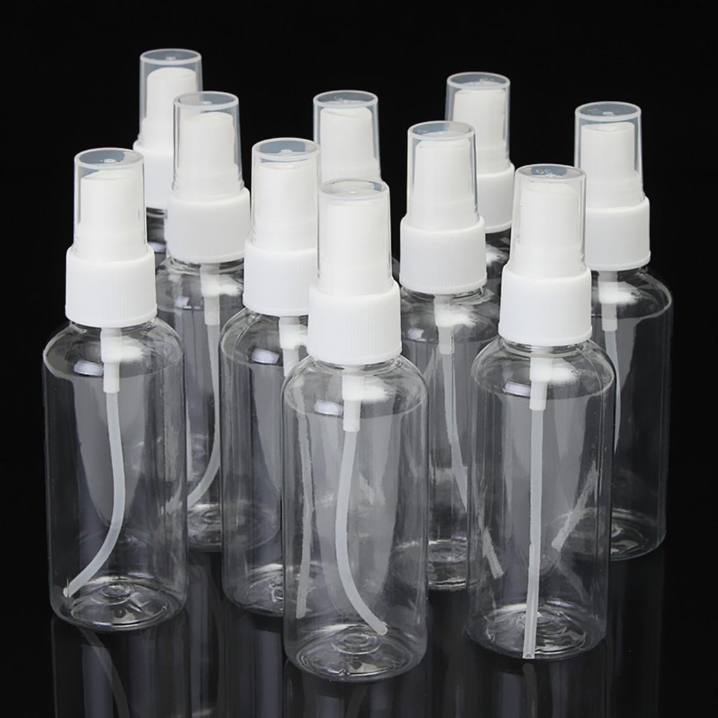 COMBO 100 CHAI XỊT SƯƠNG / NẮP BẬT NHỎ GIỌT ĐỦ KÍCH CỠ - 100 CHAI NHỰA PET - 100 CHAI CHIẾT MỸ PHẨM - 100 CHAI XỊT SƯƠNG