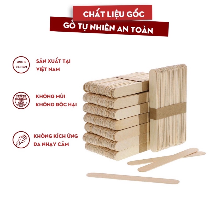 10 Que Gỗ Wax Lông Phết Sáp Chuyên Dụng