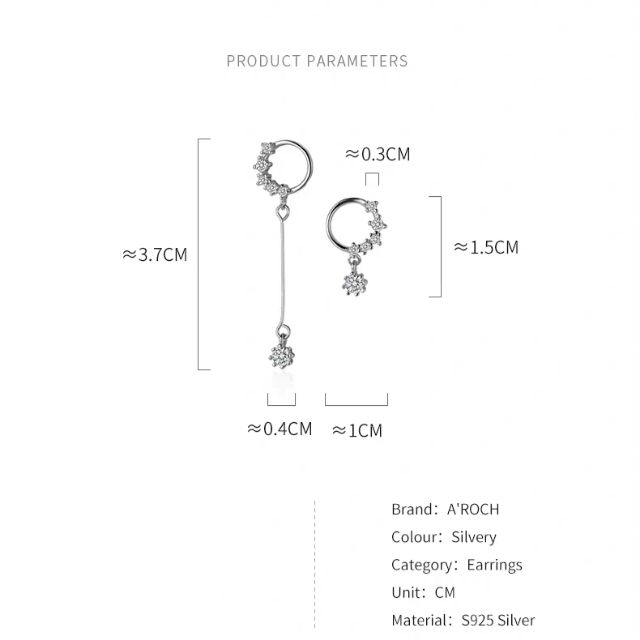 Khuyên tròn đá lệch