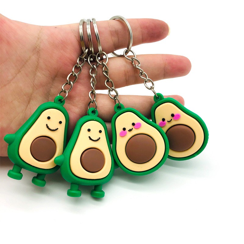 Móc khóa hình quả bơ cute dễ thương