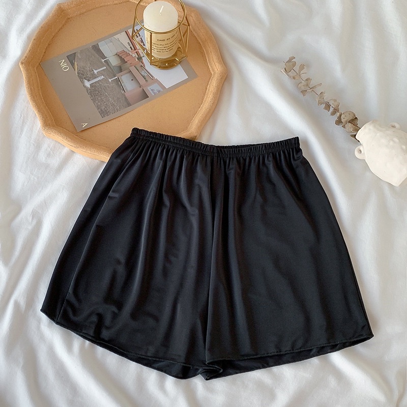 Quần đùi nữ mặc ngủ chất thun co dãn thoải mái, quần sooc nữ mặc nhà, mặc trong váy bigsize từ 38-70kg | BigBuy360 - bigbuy360.vn