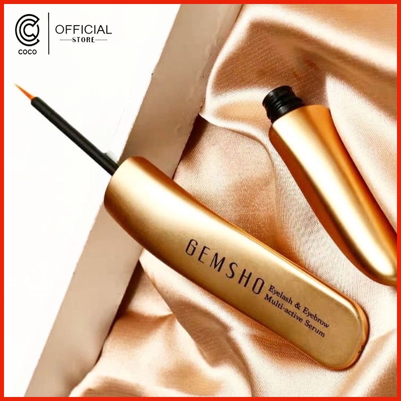 Serum siêu dưỡng mi mọc mi và dài mi Gemsho Eyelash & Eyebrow Multi-active Serum Thương hiệu Mỹ