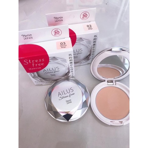 Phấn phủ Naris Ailus Stress Free Face Powder 12g