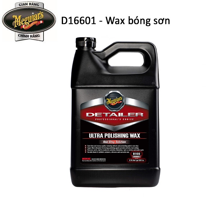 Meguiar's Wax bước 3 - Ultra Polishing Wax - D16601, 3,79 L