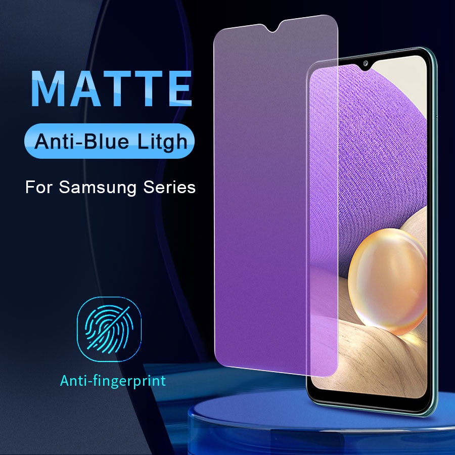 Kính cường lực Nhám chống vân tay - Full Màn Cho Samsung Galaxy A02S A03S A52S A21S A10 A20 A30 A50 A10S A20S A30S A50S A01 A11 A31 A51 A71 A12 A32 A52 A72 Note 10 Lite
