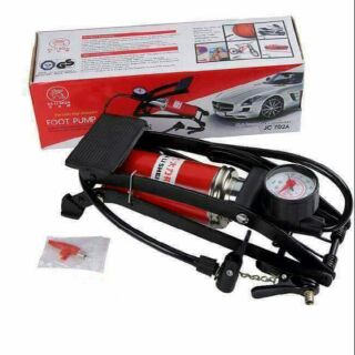 Bơm hơi đạp chân mini cho ô tô, xe máy,xe đạp, phao....