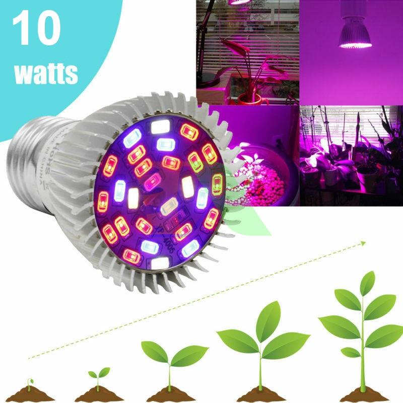 Đèn led trồng cây, trồng rau trong nhà, Led grow lights (10W, E27)